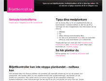 Tablet Screenshot of biljettkontroll.se